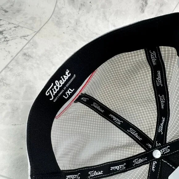 NEW Titleist Tour Stretch Tech Grey/Maui Blue L/XL Fitted Golf Hat/Cap - Picture 4 of 4